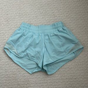 Icing blue Lululemon Hotty Hot shorts!